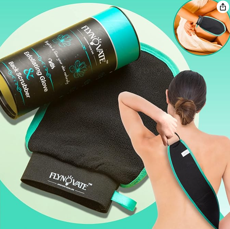 Flynovate 2-in-1 Exfoliating Gloves & Back Scrubber Review