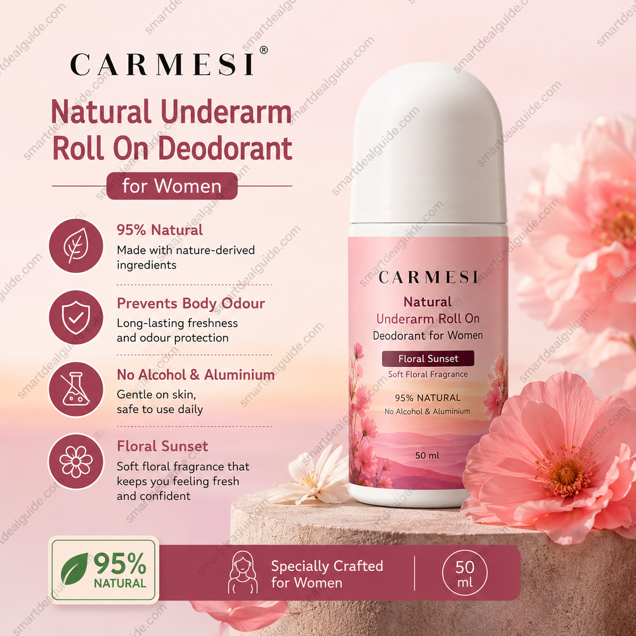 Carmesi Natural Underarm Roll On Deodorant Review 2026