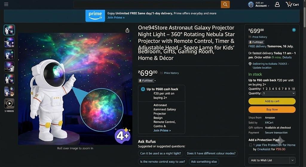 One94Store Astronaut Galaxy Projector Review 2026