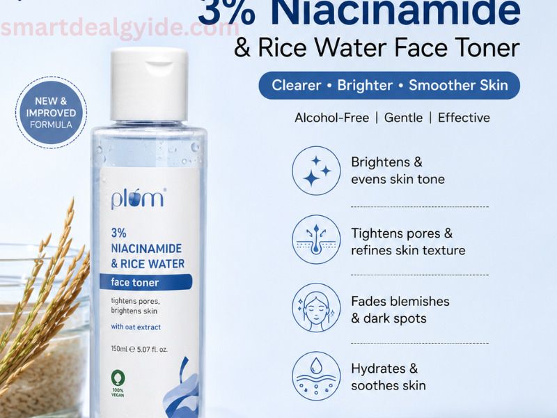 Plum 3% Niacinamide & Rice Water Face Toner Review 2026