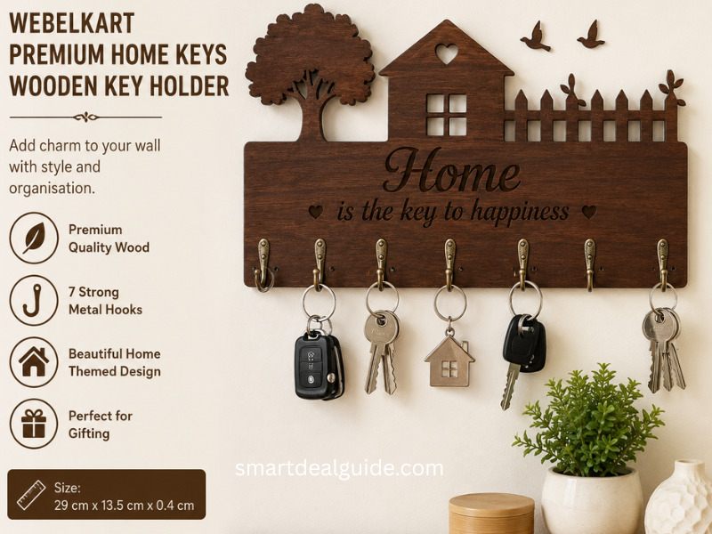 Webelkart Wooden Key Holder 7 Hook Review