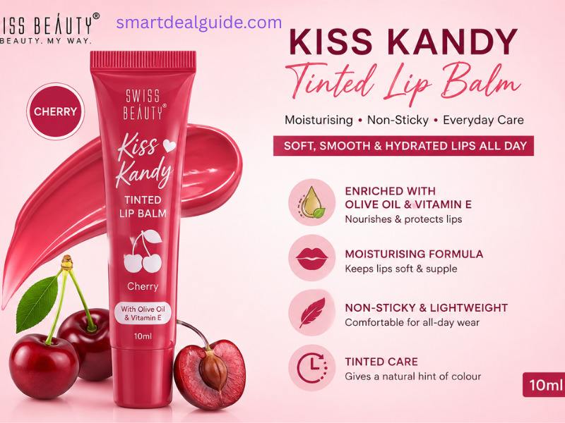 Swiss Beauty Kiss Kandy Tinted Lip Balm Cherry Review